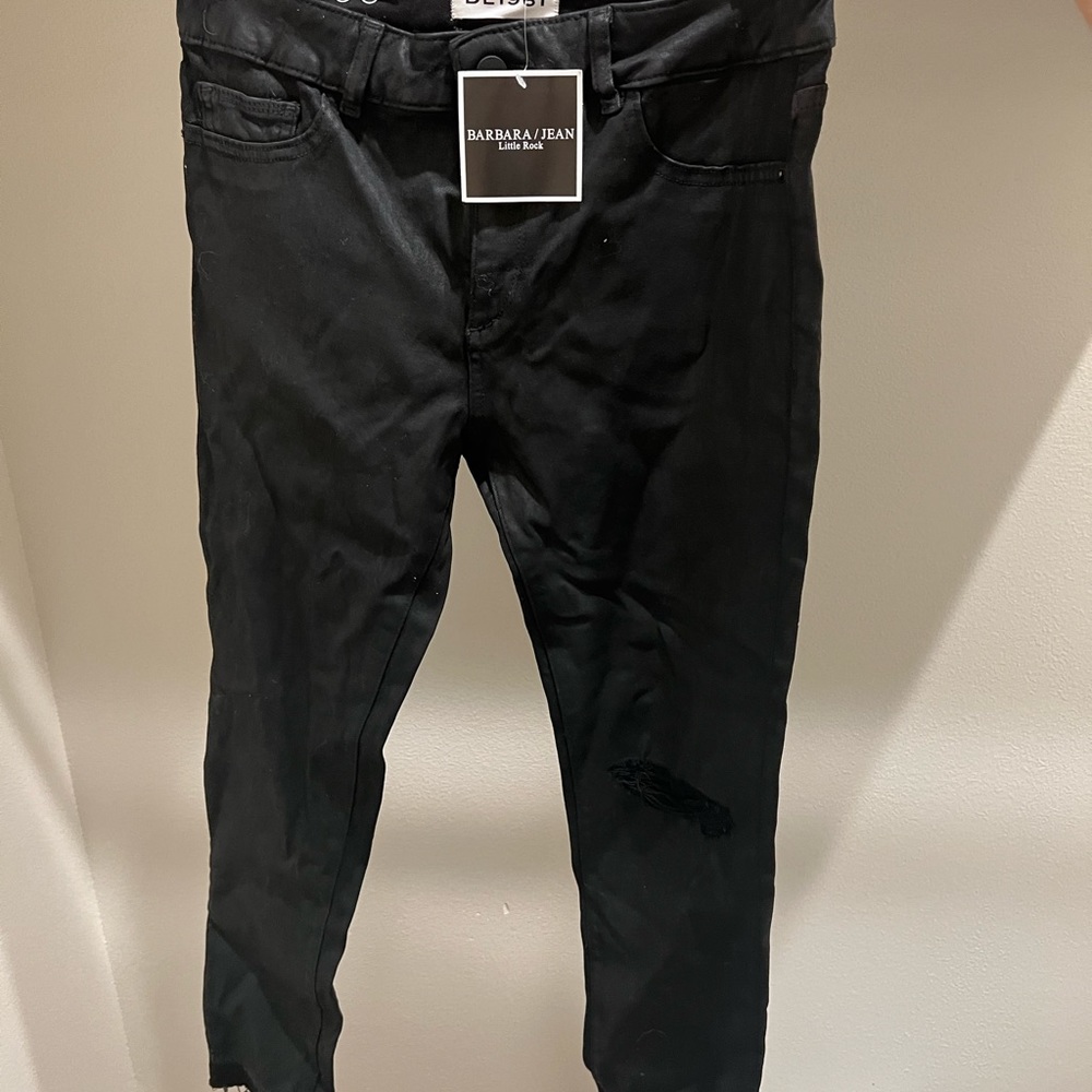 DL1961 black coated denim
